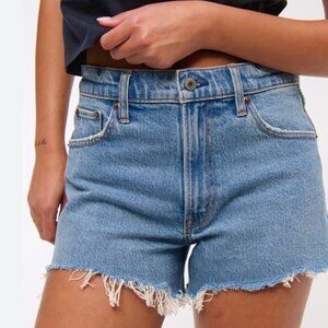 Abercrombie & Fitch Shorts Denim Medium Wash High Rise 90's Size 27/4